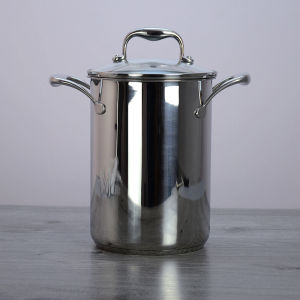 Food Grade 304 Stainless Steel Deep Fry Skewer Pot Kernel Corn Oil Fried Straight Body Pot Gongdong Cooking Utensil