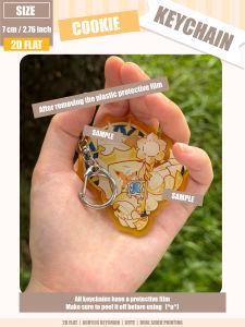 BILIBILI | Cookie Man Keychain Cookie Run 2D Acrylic Keychain 7cm Anime Game Merchandise Bag Decoration/Key Decoration