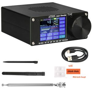 Máy Thu Sóng Vô Tuyến Đa Băng Tần HamGeek ATS25Max Decoder Si4732 Hỗ Trợ FM RDS AM LW MW SW SSB DSP Thiết Kế Di Động Bằng Kim Loại Tích Hợp Pin Sạc.