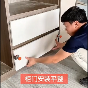 Set 2 Kẹp lắp cánh ngăn kéo inox – kẹp định vị căn chỉnh cánh tủ dụng cụ lắp ngăn kéo dễ dàng