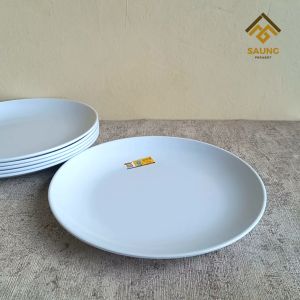 Piring Makan Melamin Bulat 9 inc Piring Saji Mewah Bundar P1009 Golden Dragon