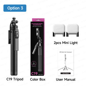 AXNEN | AXNEN 1810mm/72in C19 Selfie Stick Extendable Tripod Handheld Stabilizer Phone Holder Smartphone Brackets Camera Accessories