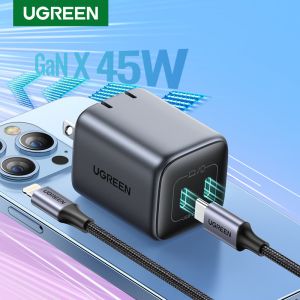 【GaN】UGREEN Củ sạc nhanh 45W Charger Fast Charge SFC 2.0 45w Nexode Công nghệ GaN 2 cổng Type C Tương thích iPad Pro Samsung Galaxy S24 S23 S22 Ultra iPhone 15 14 Pro Max Model:90572