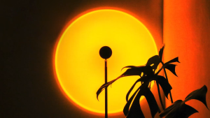 READY Lampu sorot tidur Sunset vlog Fill Proyektor Led USB 16 warna Motif Matahari Terbenam remote