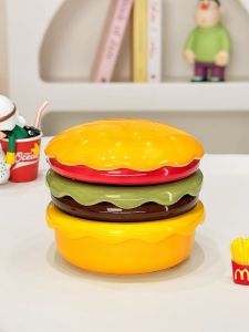 Bộ Đĩa Đựng Nước Sốt Bằng Gốm Sáng Tạo Dùng Trong Gia Đình Đĩa Đựng Nước Sốt Bánh Hamburger Đĩa Đựng Đồ Ăn Nhẹ Đĩa Đựng Đồ Ăn Nhẹ Dễ Thương