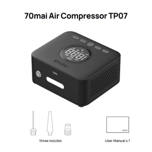 70mai Cordless Air Compressor 2 TP07 Upgraded Large Cylinder 5 Inflation Mode Portable Car Air Pump 70mai TP07 Beginner-friendl