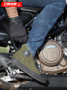 Falco Italian Falcon รองเท้าขี่มอเตอร์ไซค์ Unisex Retro Anti-fall ลำลอง ระบายอากาศได้ดี อุปกรณ์สําหรับเดินทางมอเตอร์ไซค์ รองเท้า Falco - Lazada