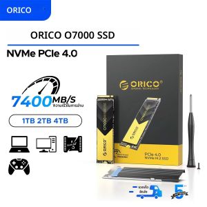 ORICO 7400 เมกะไบต์/วินาที NVMe PCIe 4.0 SSD M.2 2280 ไดรฟ์ Solid State ภายใน Ultra Fast Read/Write สําหรับเกม PC Content Creators PS5