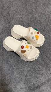 Dép nhựa 5 cm chống trơn trượt họa tiết dễ thương