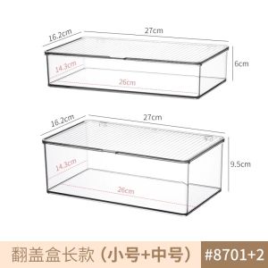 Barji Storage Box Transparent Acrylic Box Dustproof Millet Storage Rack Journal Periphery Badge Display Stand