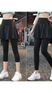 Seluar skirt sukan belah muslimah Leisure zumba SWIMMING/Netball/Hiking/Fitness/Zumba