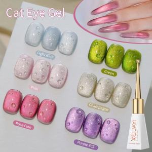 XEIJAYI10ml Romantic Moments Cat Eye Nail Gel Polish Semi Permanent Nail Art Soaking UV LED Nail Salon DIY Nail Salon Gel