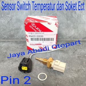 Sensor Switch Ect Sensor Temperatur Dan Soket Ect Altis Yaris Sienta Camry Original 2pin Toyota