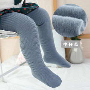 Winter Infant Baby Girls Thin Fleece Lining Stripes Leggings Plus Thick Warmth Cotton Tights Toddler Kids Keep Warm Pantyhose