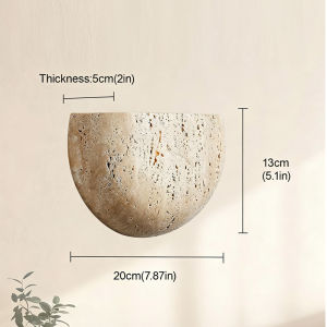 Wabi-Sabi Japandi Natural Stone Wall Sconce G9 Retro Wall Lamp Bedroom Wall Light Foyer Entryway Living Room Porch Decor