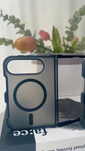 Ốp Điện Thoại Mờ Trong Suốt Từ Tính Cho iPhone Duo 18 Fold Skin Feel Chống Sốc Ốp Lưng Trước Tương Thích Với Magsafe