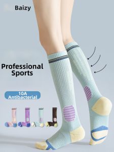 BAIZIYUAN | Professional Mesh Pressure Sport Socks for Badminton Gym Running Skipping Rope