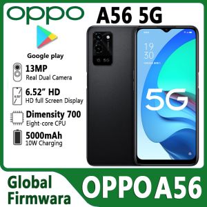 Used phone OPPO A56 5G Mobile Phone Global firmware 6GB RAM 128GB ROM Android CPU Dimensity 700 6.52inches Screen 5000mAh Charge Octa-Core used 99%new