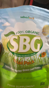 COMBO 3 SBG SALVEO BARLEY GRASS in Trial Pack Juice Powder Healthy Drin Pure Promote good health.