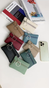 Women Wallet Clutch Zip Short Small Coin Purse Design Soft Mini Card Holder Wallet Money Bag Fashionable and Minimalist Coin Purse Card Holder