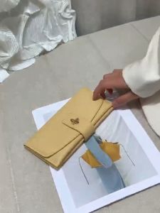 HANKE Women Slim Long Wallet & Twist Lock Female Clutch Pouch