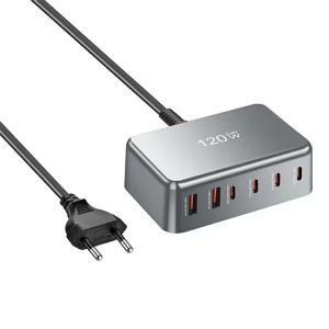 Bộ Sạc USB 6 Cổng 135W Với PD Type C QC3.0 Sạc Nhanh Cho iPhone Samsung Huawei Xiaomi - Bộ Sạc Điện Thoại Di Động Sạc Nhanh