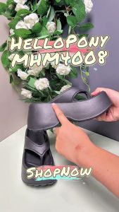 Hello Pony รองเท้าส้นสูง รองเท้าแตะหูหนีบ  EVA กันลื่น กันน้ำ รุ่น MHM4008  แฟชั่นสำหรับผู้หญิง