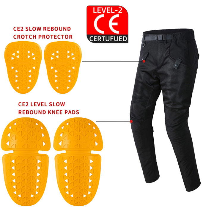Picture of CE Certified 2 Knee Hip Protector Built-in Motorcycle Pants Jeans ...