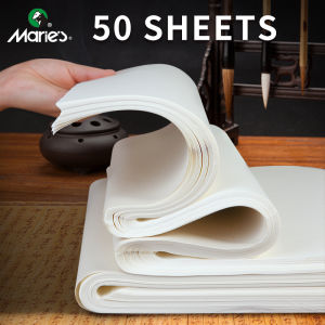 50 Sheets Maries Rice PaperSheng (Raw) Xuan for Sumi & Oriental PaintingInk DrawingChinese CalligraphyWatercolors
