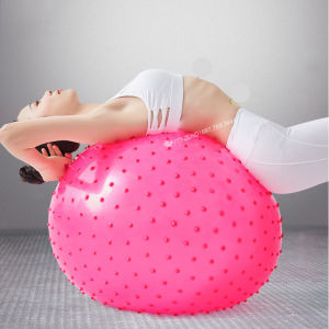 Bóng hơi có gai 65cm tập gym yoga đa năng chất liệu cao cấp chịu lực cao chống nổ tặng kèm dụng cụ bơm bóng