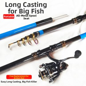 KUANGDIAOLANG | Carp Specific Extra Hard Long Distance Fishing Rod Set