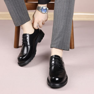 Business Formal Stylish Breathable Thick Sole Mens Leather Shoes