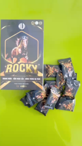 ( Có Tách Lẻ) Kẹo Rockey - Hương Cafe Ngọt Nhẹ Chính Hãng Hộp 10 Viên