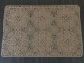 Elegant floral transparent PVC placemat design 7. 