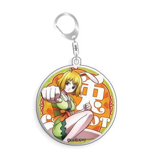 Bandai | Keychain OP OPTCG Silvers Rayleigh SirCrocodile Backpack Pendant Anime Game Fans Gift Recycled Acrylic Decoration Rare Card Toy