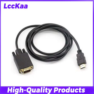 1080P HDMI-compatible To VGA Converter Gold Plated Plug Adapter Cable for PC Laptop PS5 PS4 Xbox Switch TV Box Long Video Cables