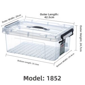 Large Food-grade Plastic Sealed Waterproof Transparent Storage Box