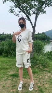 Bộ Cộc Tay Nam Thêu Chữ C Chất Tổ Ong Xịn Xò Bộ Đồ Nam Mùa Hè Cổ Tròn Chất Vải Mềm Nhẹ BO19 - MINHSTORE