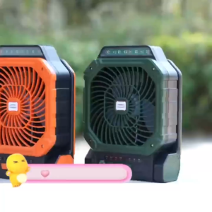 Panasonic 25000 mAh Large Battery Ultra-efficient N-type Technology Fan with Solar Panel for Outdoor Use