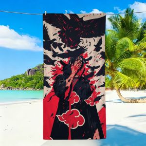 NARUTO | N-NARUTO Uchiha Itachi Towel Sports Quick Dry Travel Camping Sandproof Soft Light Large Beach Towel