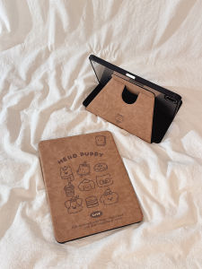 Cartoon Dog Head Image Protective Case for  11 pro 13 with 10.2 Pen Slot 360 Rotation Air5/6 Stand 11 Inch Mini7 Tablet Cover 10.9 Inch