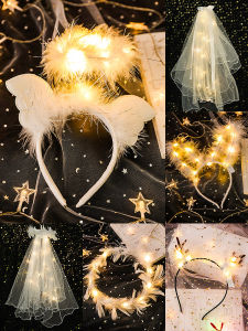 Glowing Decorative Photography Props Headband Rabbit Ears Headpiece
