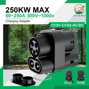 CCS1 to CCS2 Charger Adapter 250kW 50-250A DC 1000V AC/DC Fast EV Charging Converter for Electric Vehicle Charging Station