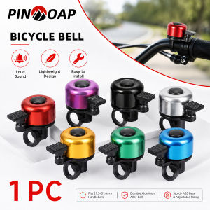 PINMOAP 1PC Bike Handlebar Bell Compact Cycling Warning Bell Crisp Sound Bicycle Horn For Mountain Road City Bike Scooter Riding