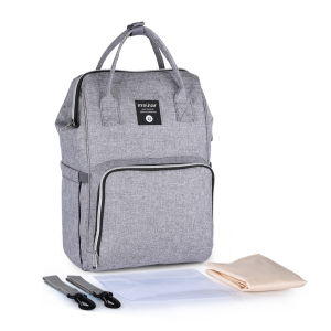 HamshMoc Multifunction Diaper Bag Backpack Large Capacity Diaper Organizer Bag with Changing Mat and Insulated Bottle Pockets Stroller Hanging for Portable Travel