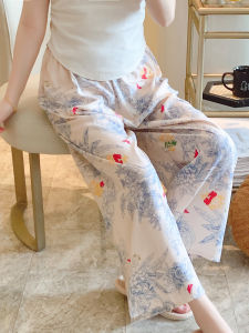 KASIHAN | Đồ Ngủ Nữ Mùa Hè Kiểu Mới Chất Cotton Chân Rộng Mỏng