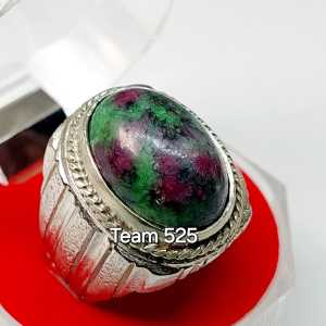 Cincin Batu Ruby Tadulako Asli Pria Wanita dim 18 mm