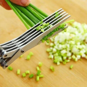 Gunting Sayur 5 Lapis Gunting Serbaguna 3 Lapis Pemotong Sayuran Multifungsi Gunting Sayuran Dapur Stainless Steel Anti Karat