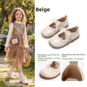 TONGMENGQINGTIAN | New Princess Shoes for Girls White Soft Sole