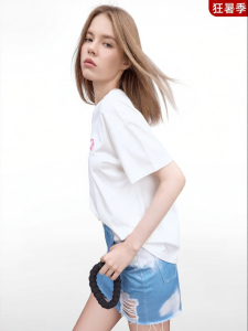Juicy Couture | New Embroidered Versatile Loose Casual T-shirt
